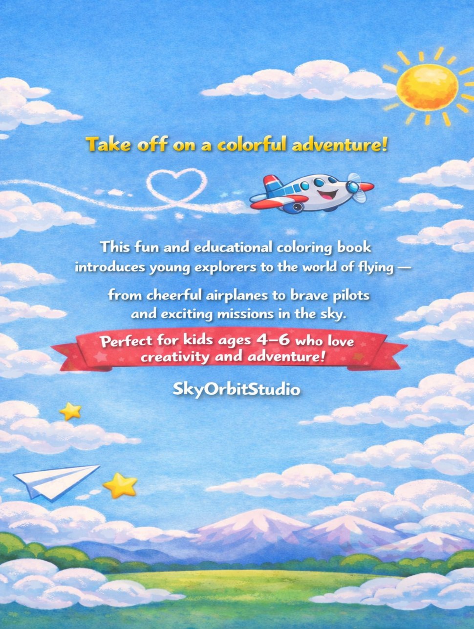 Aviation Coloring Book — Color Your Flying Adventure! back cover
