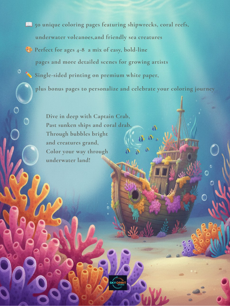 Captain Crab's Underwater Adventure back cover