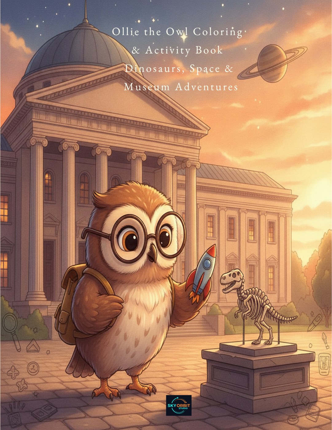 Ollie the Owl Coloring & Activity Book – Dinosaurs, Space & Museum Adventures