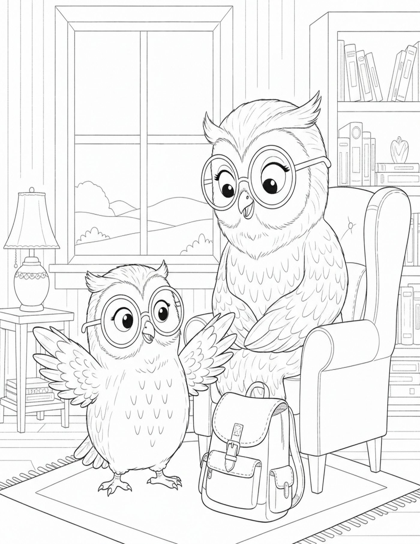 Ollie the Owl Coloring & Activity Book – Dinosaurs, Space & Museum Adventures — interior sample 1