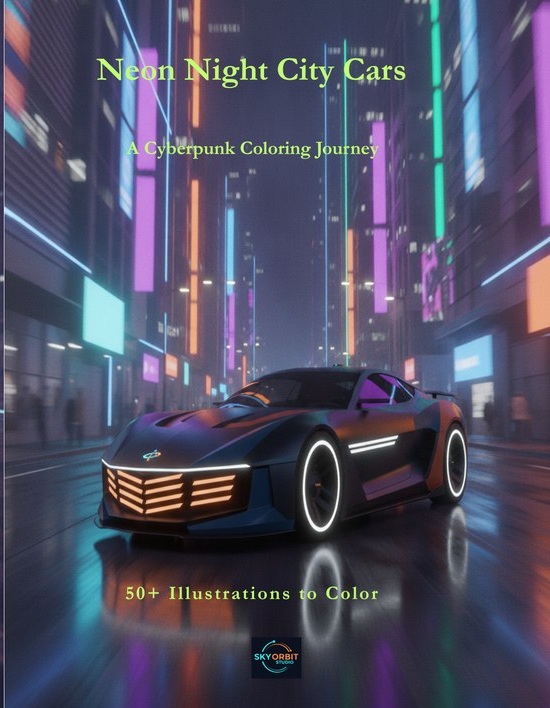 Neon Night City Cars