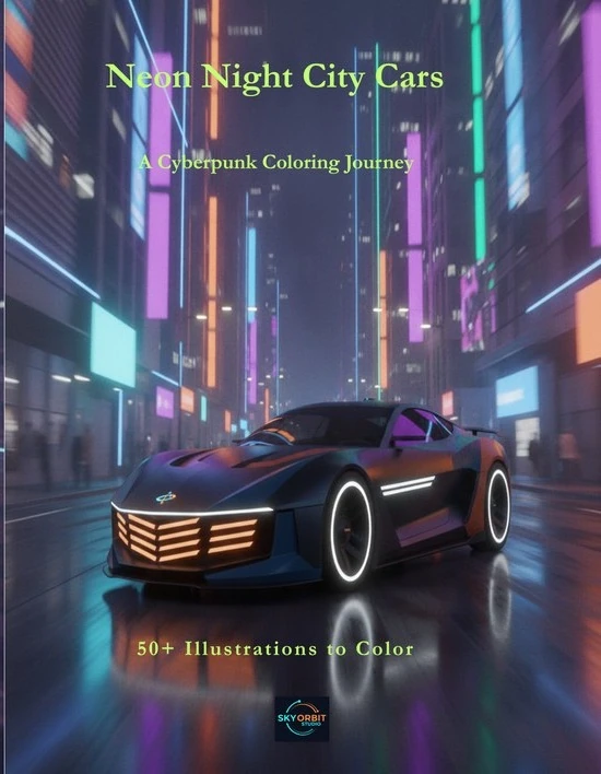 Neon Night City Cars